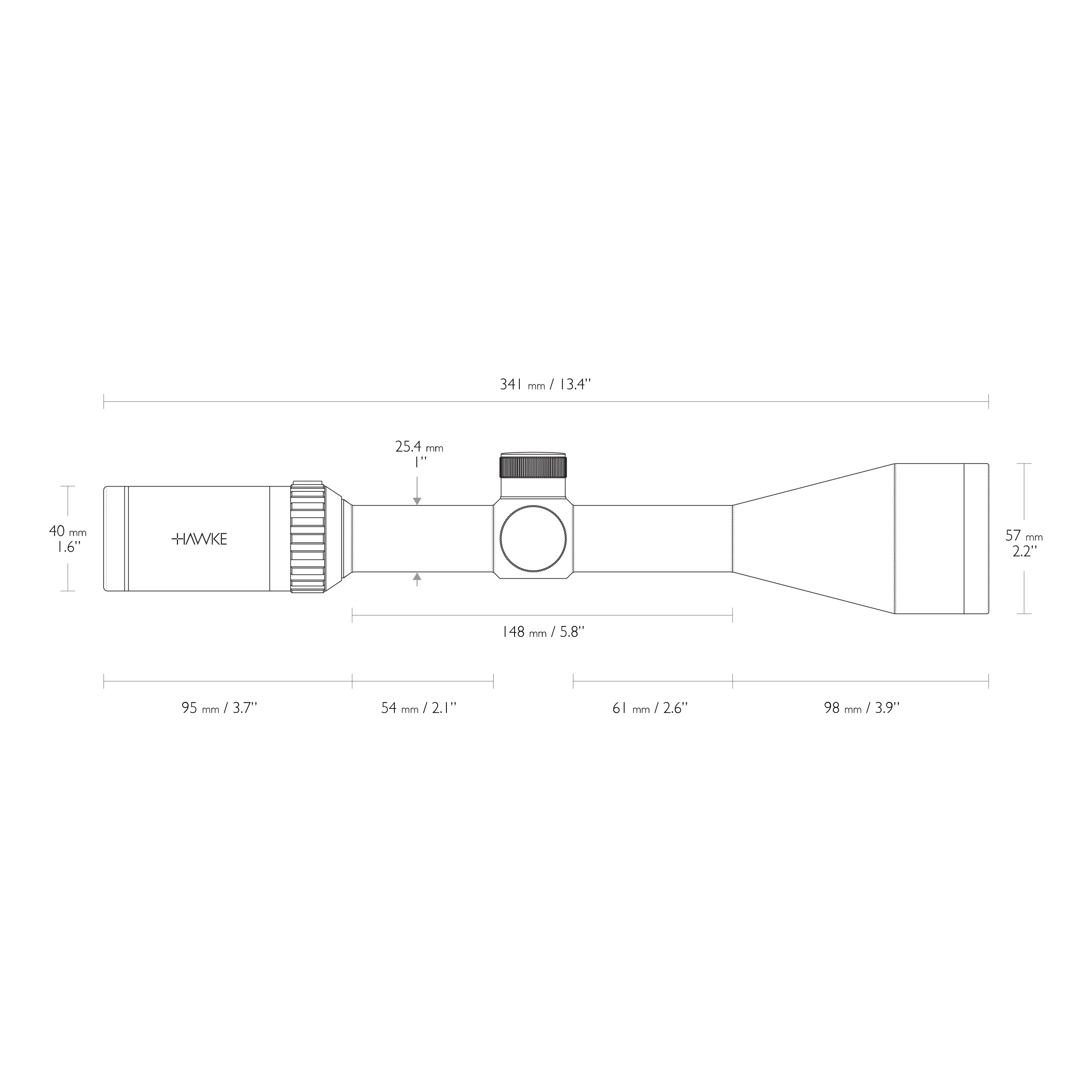 Luneta celownicza Hawke Vantage 1" 4-12x50 IR .22 Subsonic, zdjęcie 8 z 38