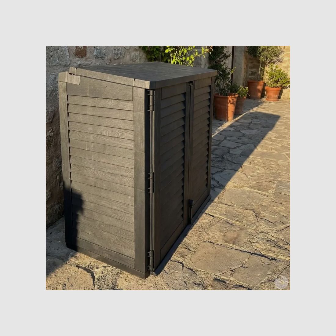 Gartenbox mit 2 abschließbaren Türen 117 x 74 x 110 cm, Bild 9 von 12