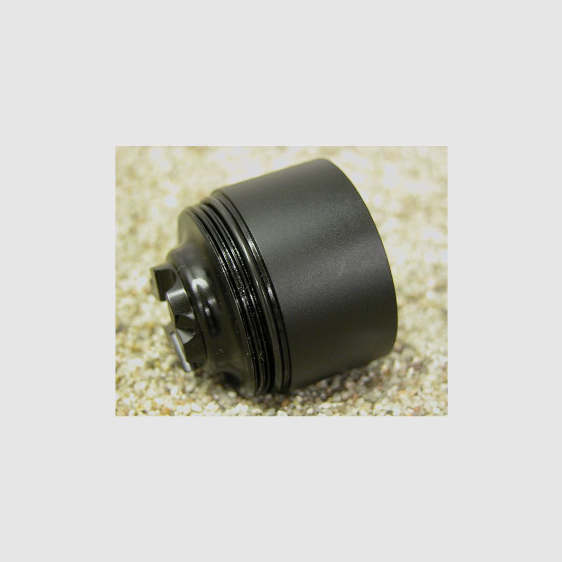 VESPULA lamela de repuesto "REGULR" ALU NEGRO, Cal. 223Rem hasta 338 Lapua, también utilizable para el silenciador VESPULA "F" hasta 5,5mm Utilizable hasta Cal. .223 también "F" hasta 5,5mm