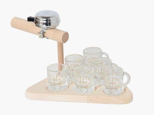 Bartl borrelglas met bel