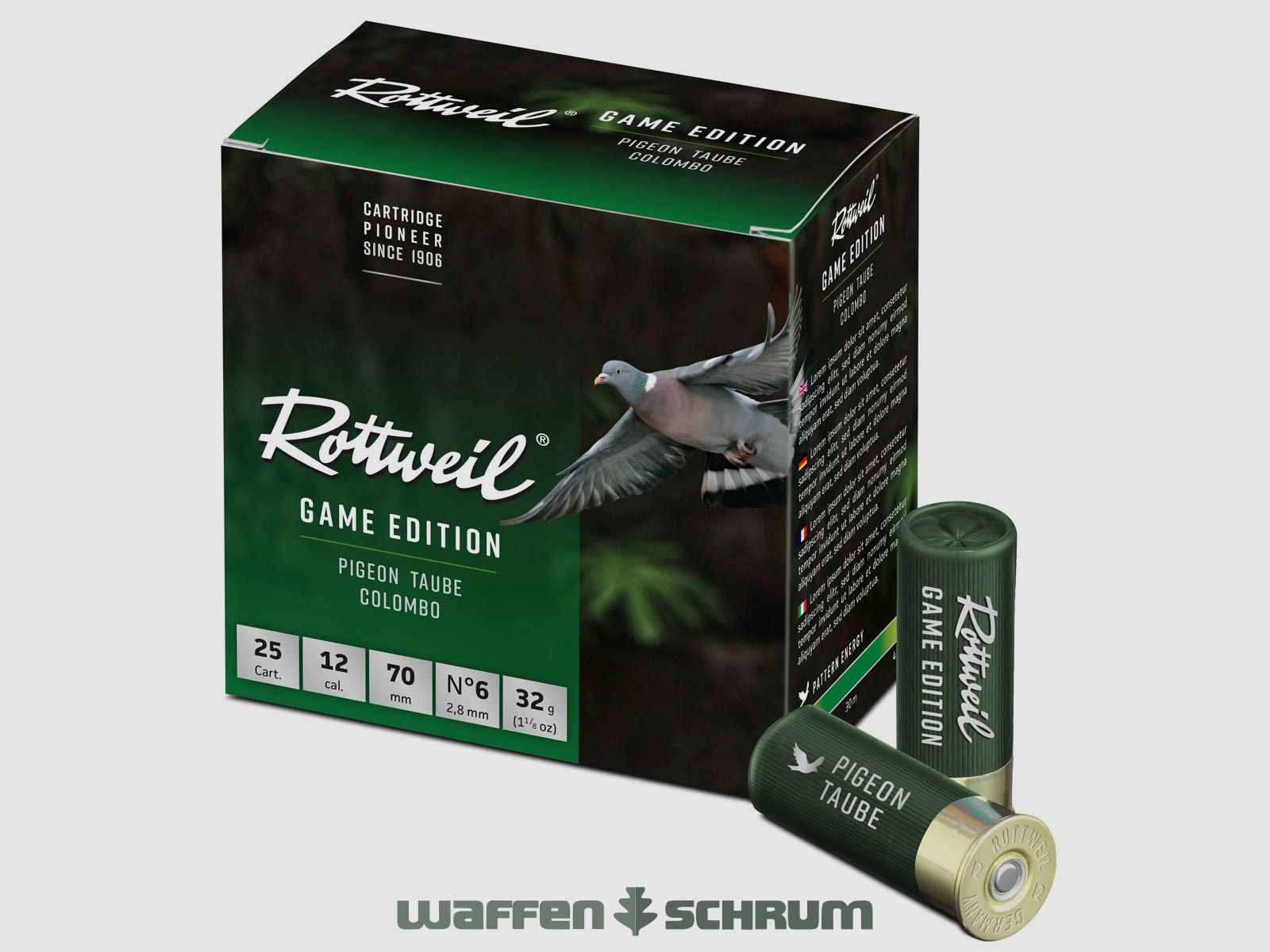 Rottweil 12/70 Game Edition Taube 2,8mm - 32g