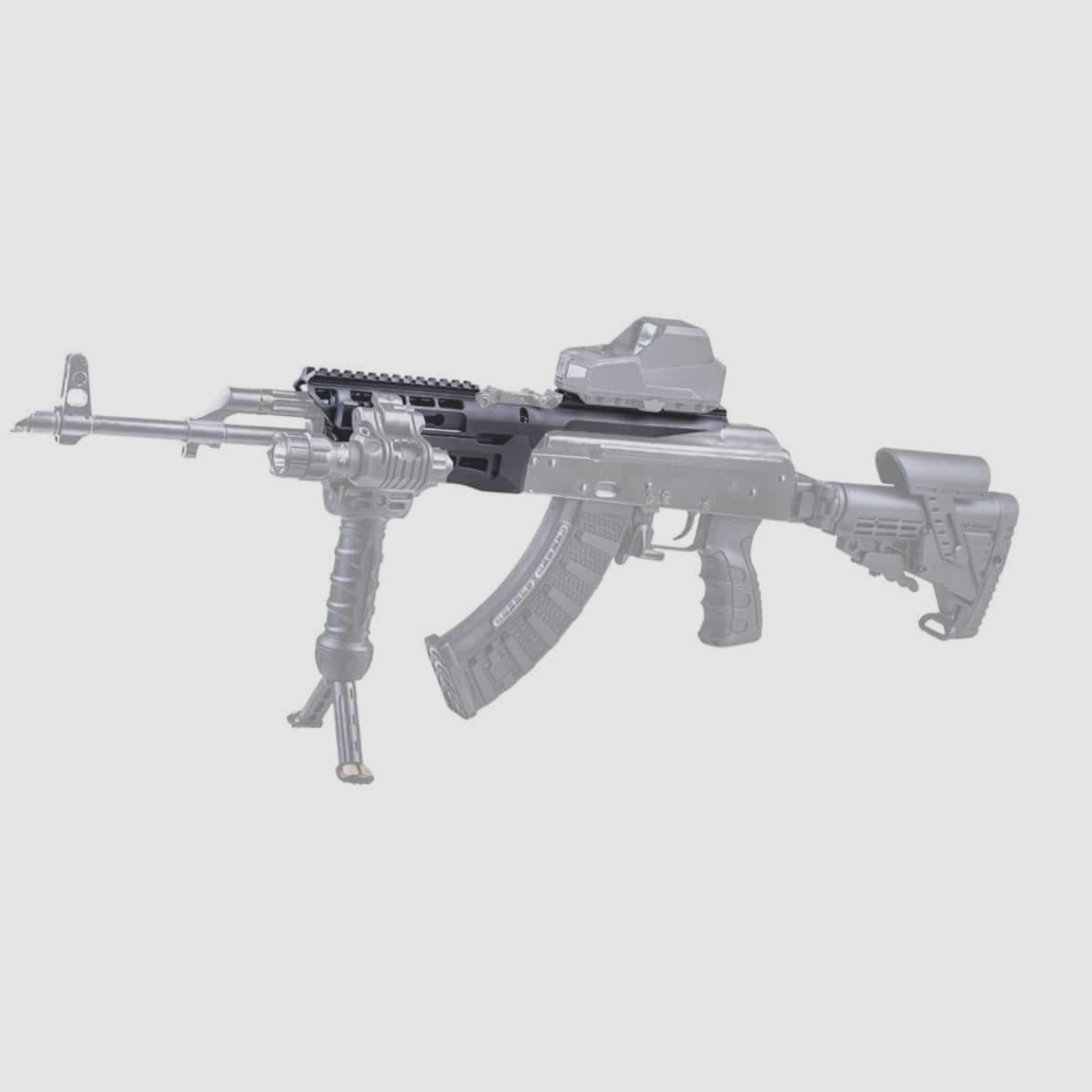 CAA Tactical XRS74YG AK47 74 Picatinny Hand Guard Rail System AK 74, AK 100, AKM, AKMS Handguard Handschutz