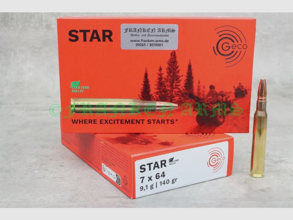 GECO Star 7x64 140gr. 9,1g 20 Stück Staffelpreise