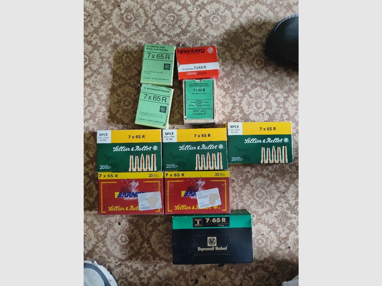 160 rounds of ammunition hunting ammunition caliber 7 x 65 R rifle cartridges long gun ammunition partial jacketed bullets