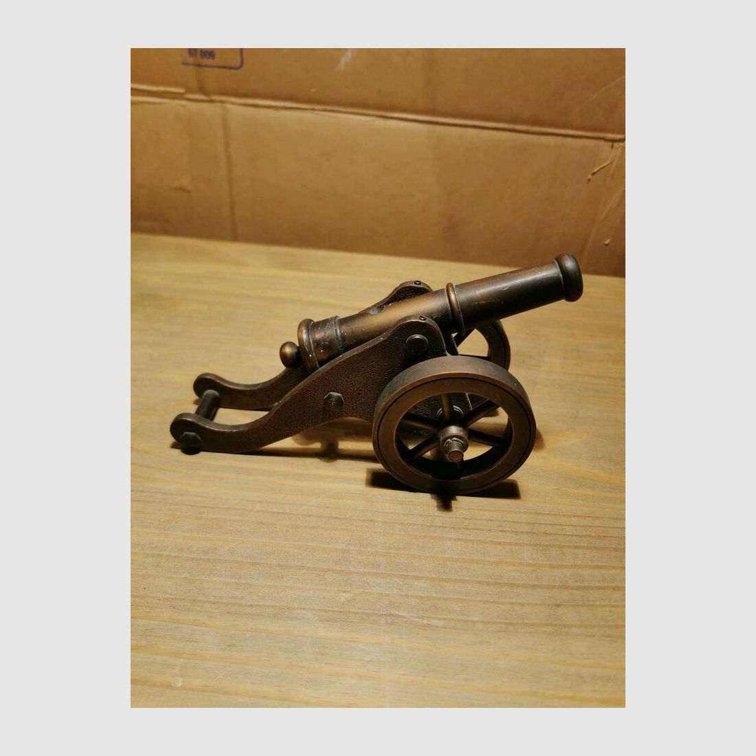 Modellkanone aus Bronze