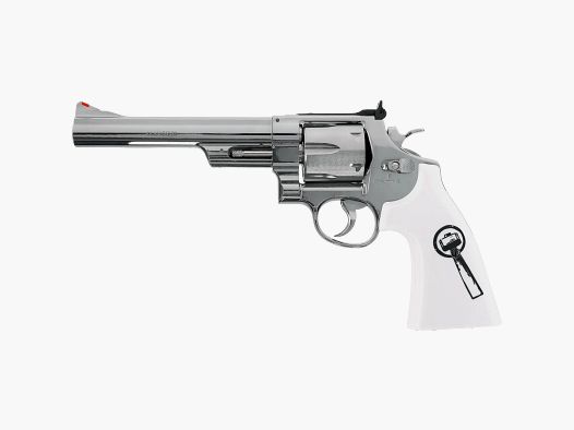 Smith & Wesson 629 Confía en mí Revólver CO2 4,5mm Diabolo 6" NKL-WHT
