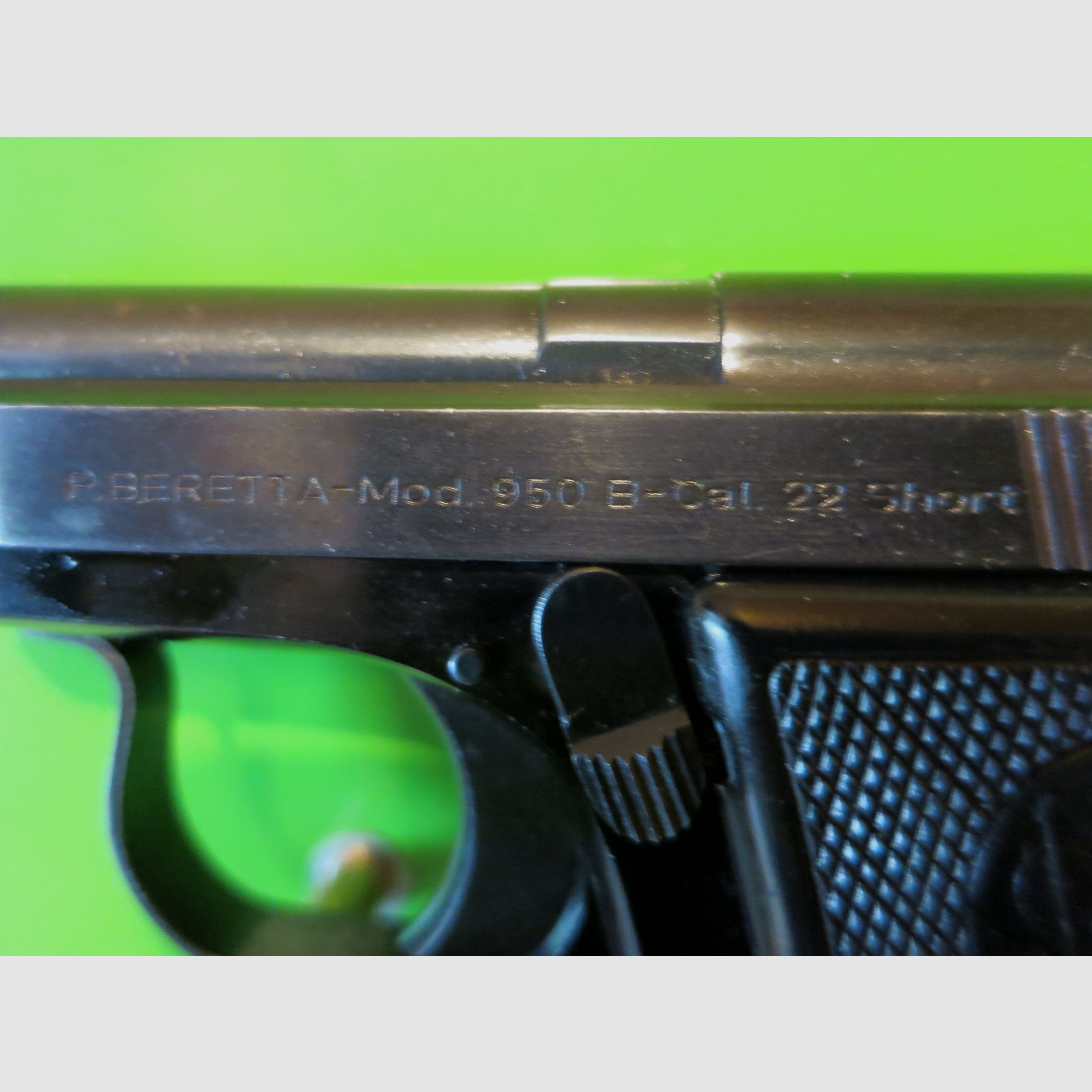 Beretta 950B halbautomatische Kipplauf-Pistole .22 Short       #75-, Bild 5 von 8