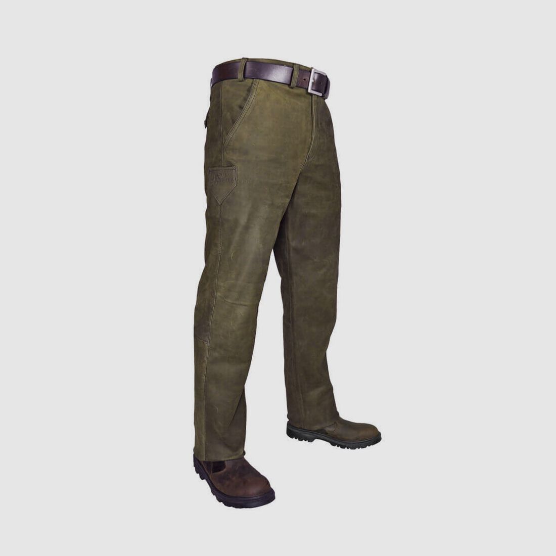 Pantalones de Caza de Cuero Hubertus Trapper