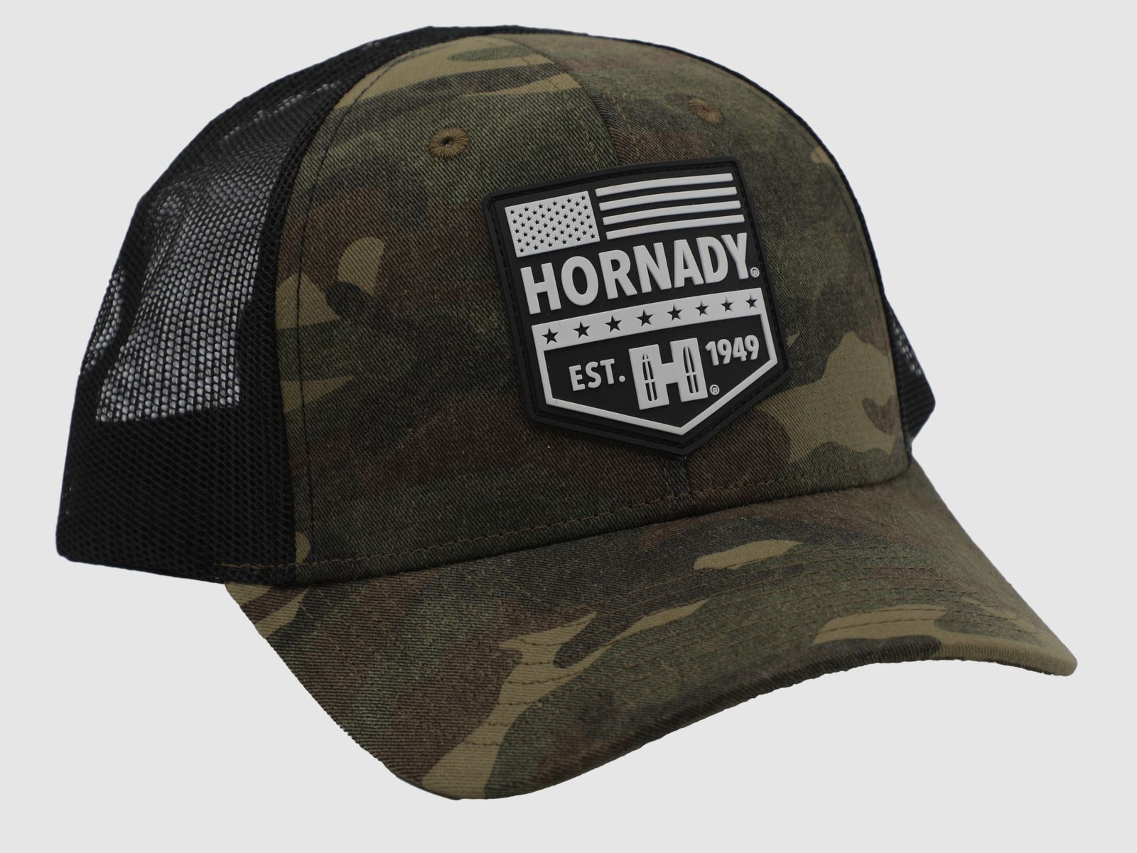 Hornady Schildmütze / Cap Schwarz Camouflage Est. 1949