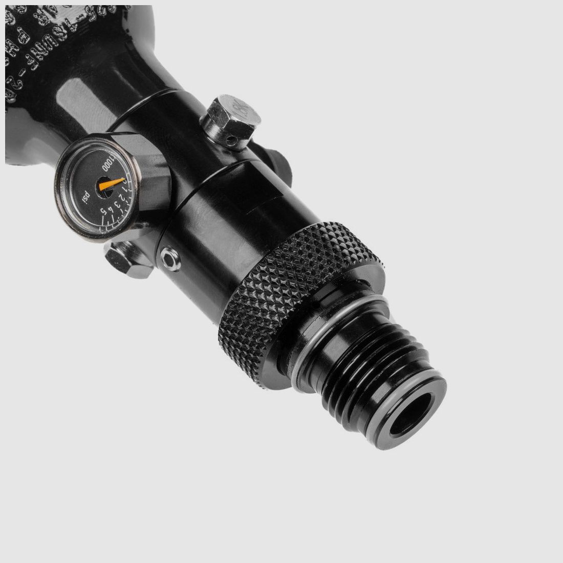 0,16 (9ci) LITER Flasche inkl. 850 or 1100 PSI On/Off Slide Valve Air Tank Regulator | 5/8 Gewinde |3000 PSI | Umarex T4E | FSC | FSC XP | Valken | Pistelle X-68, Bild 2 von 3