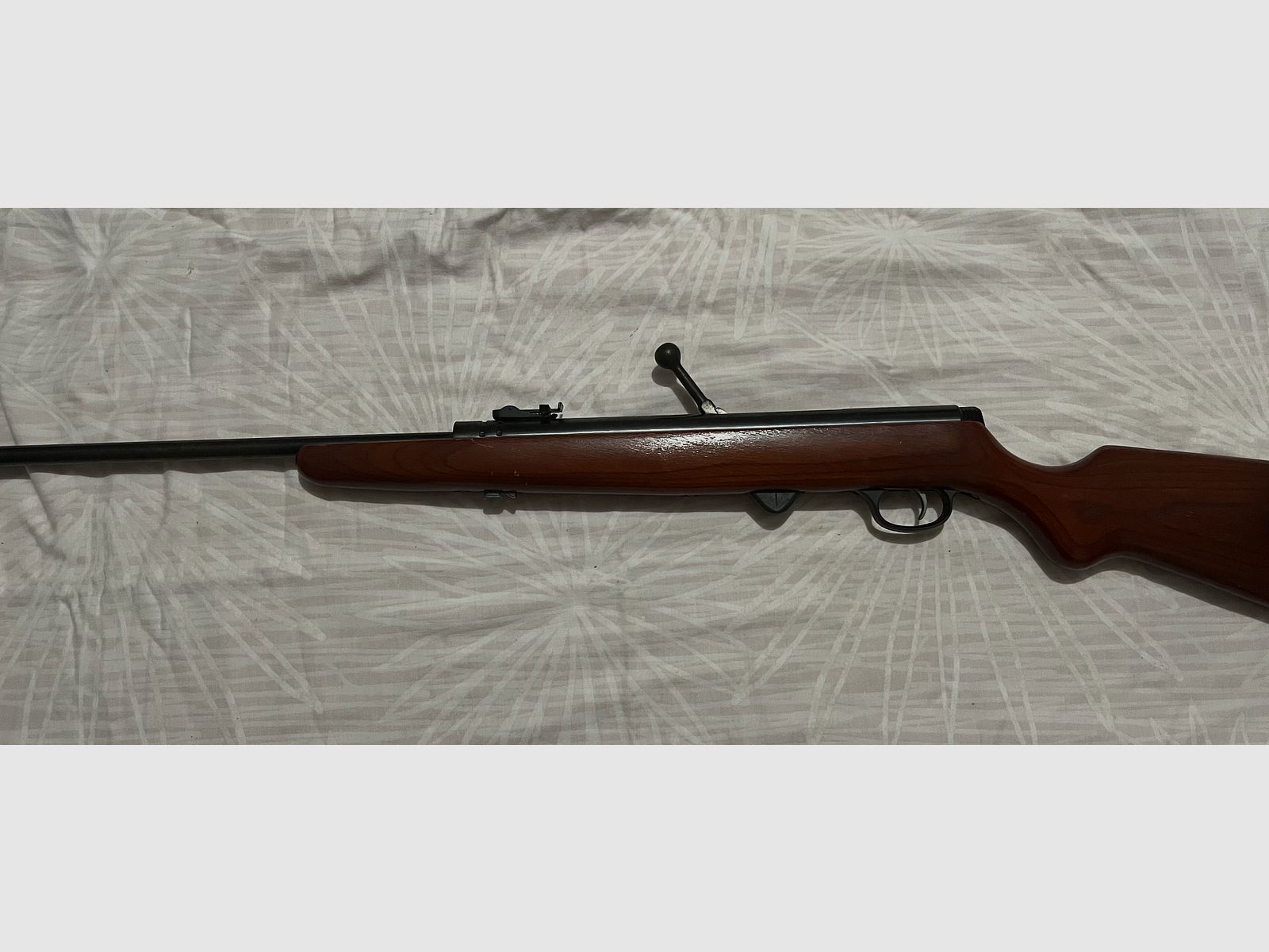 Fünf  Luftgewehre abzugeben. 1 Gewehr Suhl. 1 Gewehr Umarex. 3 Gewehre Lion Brand. Siehe Photo. 