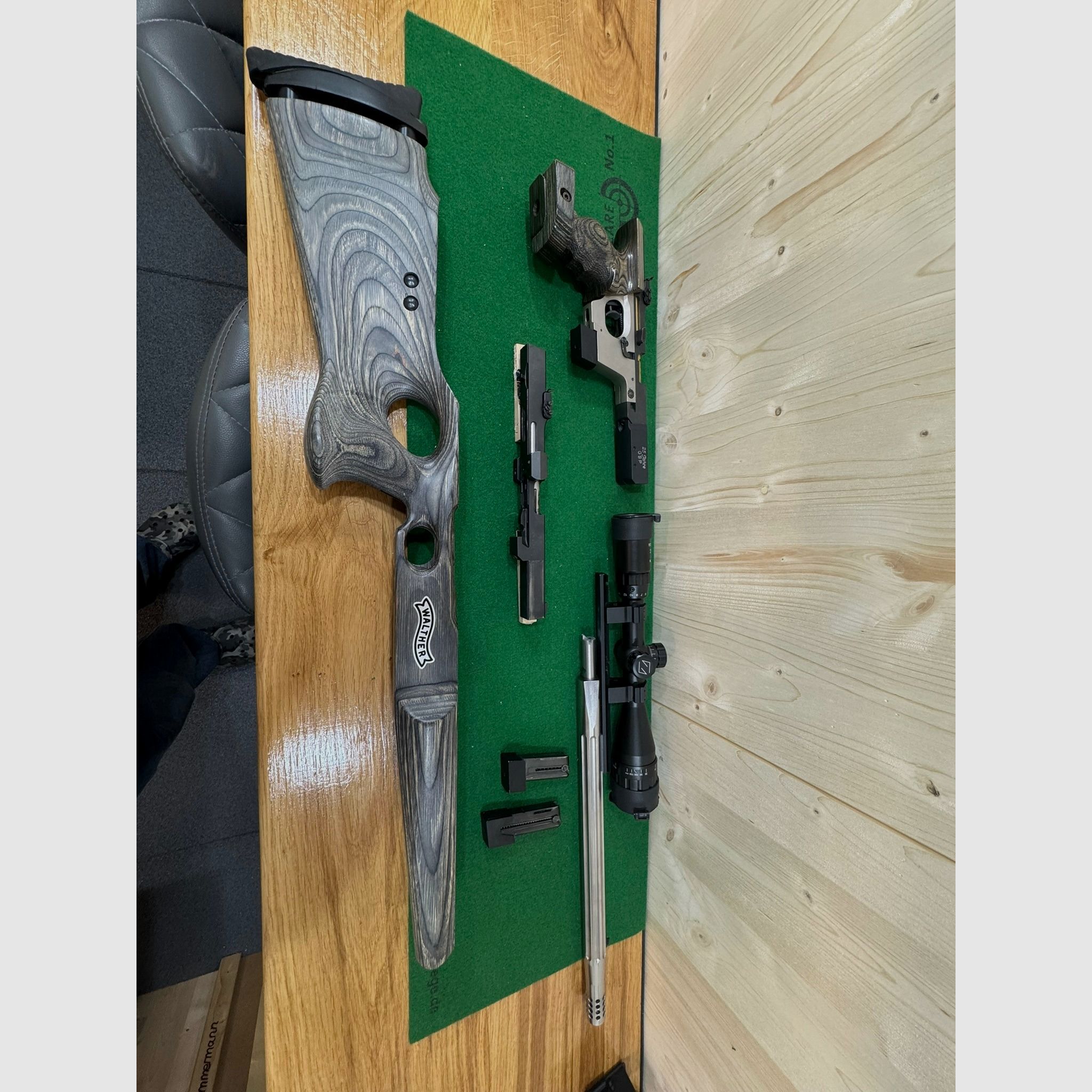 Walther GSP 25 Jahr mit .32 .22 und .22 Rifle Set