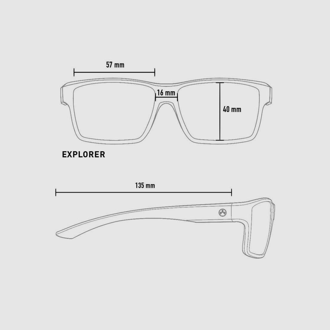 Explorer Negro – Lentes Grises, imagen 2 de 2