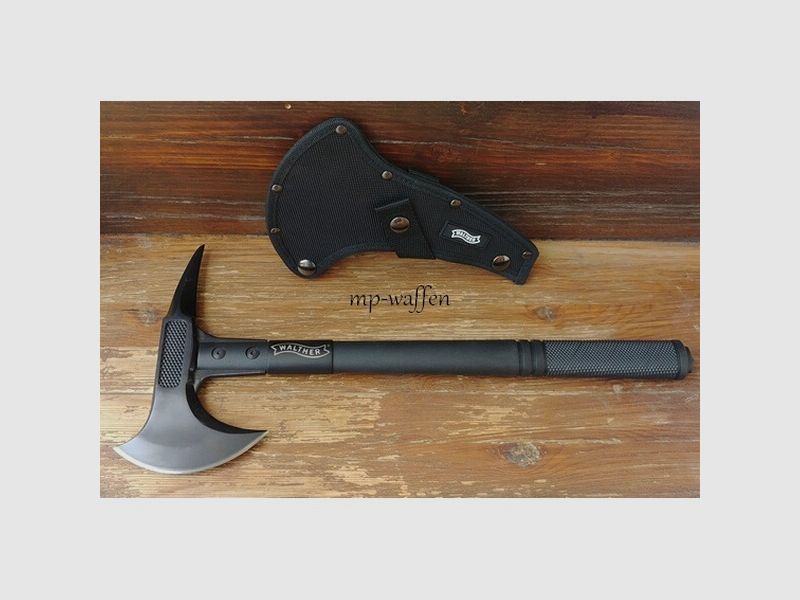 WALTHER Camping Axt Tomahawk Schwarz One Size