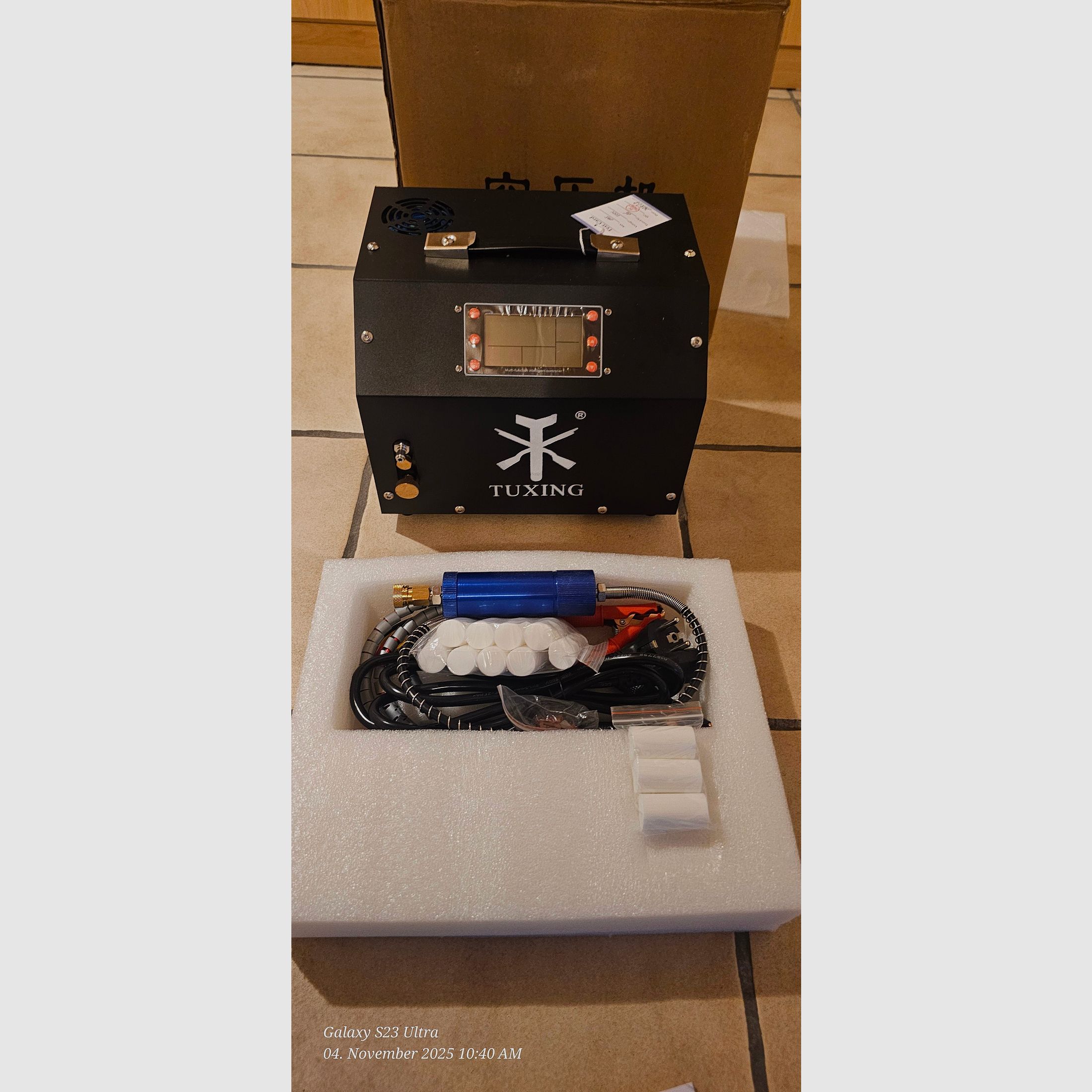 AEA Megalodon 50 caliber with Tuxing compressor and lead slugs