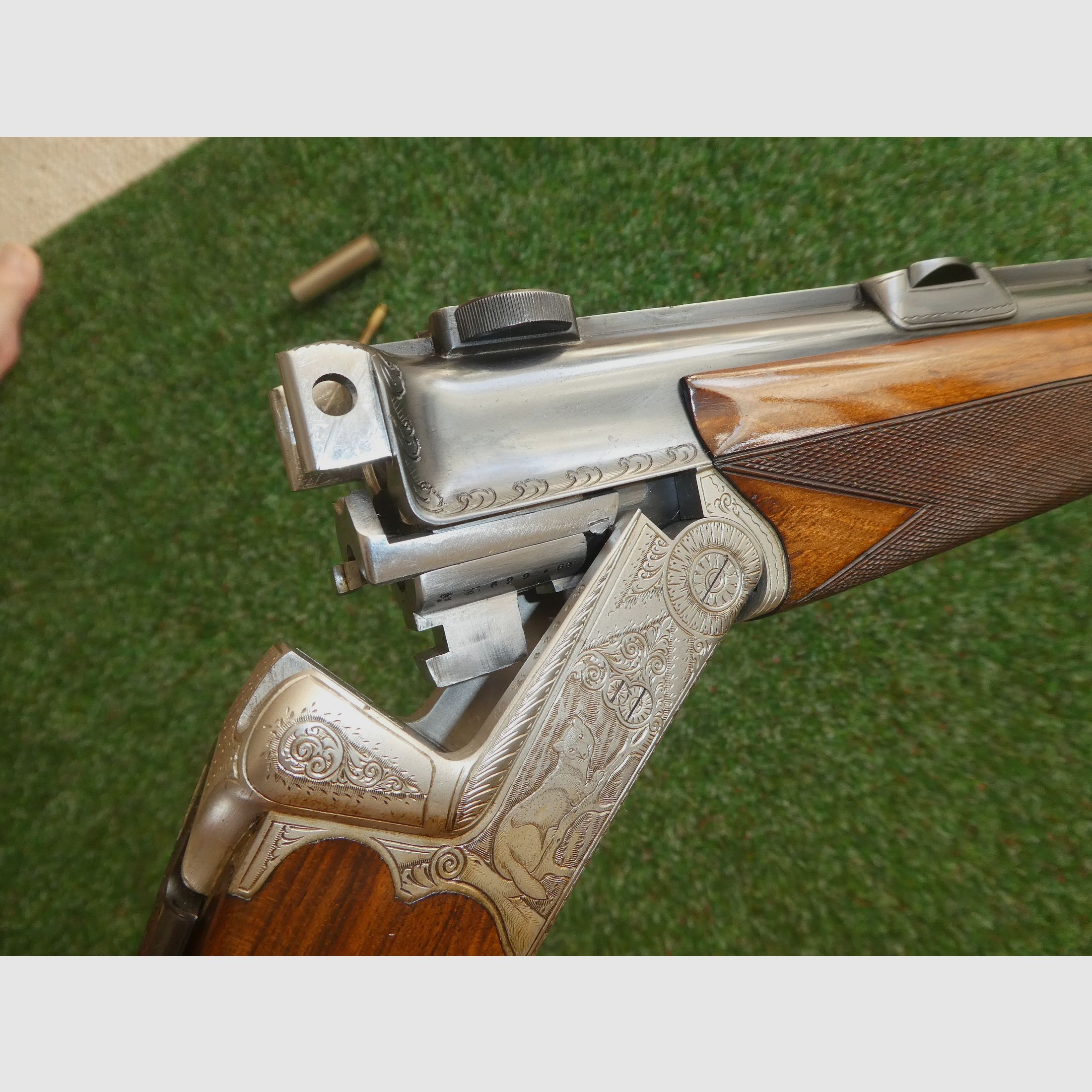 Bockbüchsflinte Waffen Esch Bonn 16/70 and 22 Hornet with Zeiss scope, image 10 of 20