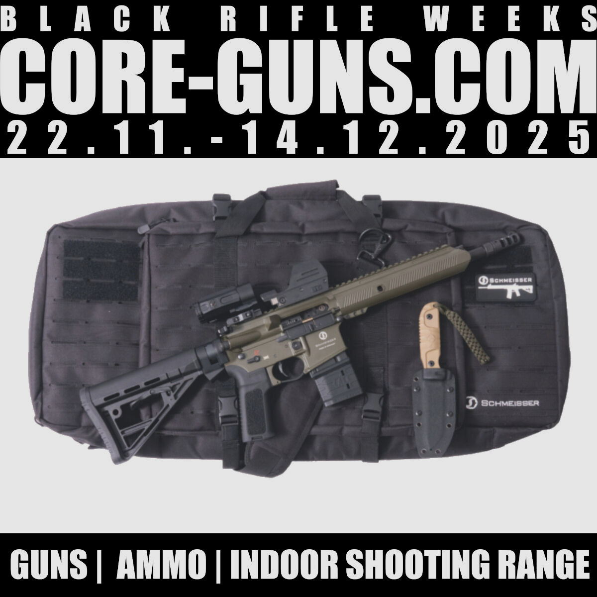 Schmeisser S4F Sport OD Green 10,5"LL + Falke LE + B5X Loupe + Sac + Couteau Schmeisser