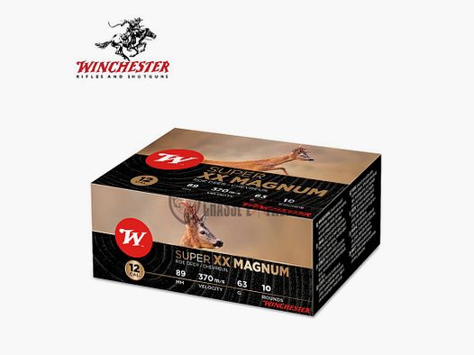 10 Cartridges WINCHESTER Super XX Magnum 63g cal 12/89