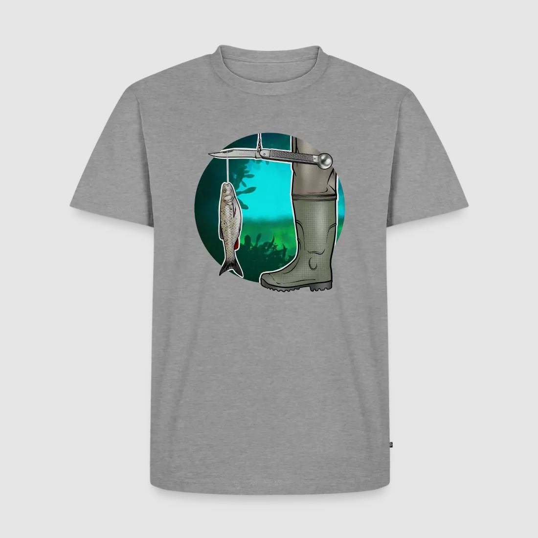 PUMA Men´s Premium T-Shirt „Waagemesser – Petri Heil"