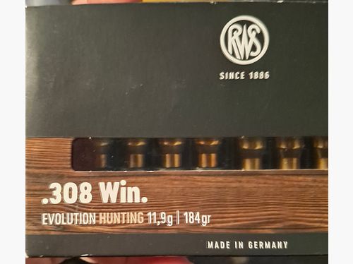 RWS .308 Win. EVOLUTION HUNTING 11,9g / 184 gr