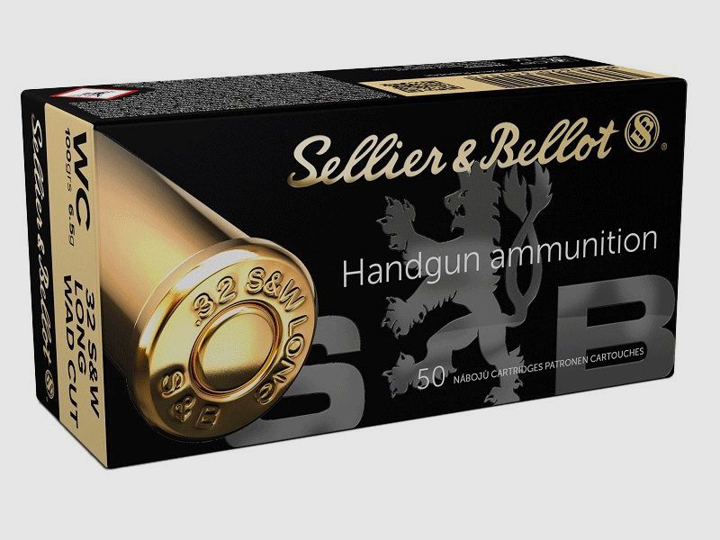 S&B MUNITIE KALIBER .32 S&W Long WC 100 GRS, afbeelding 1 van 3