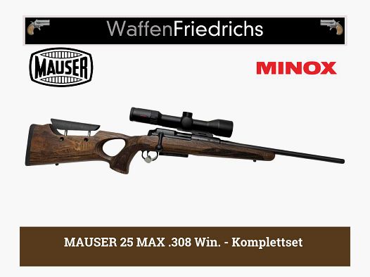 MAUSER 25 MAX Komplettset Minox RS-6 - Waffen Friedrichs
