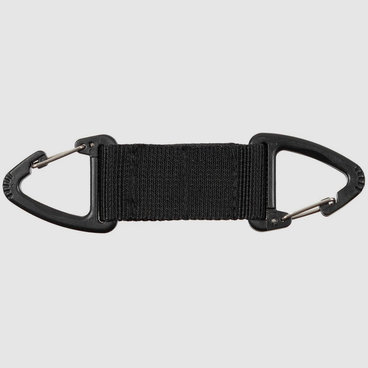 MFH Universalhalter doppelt Karabiner - Schwarz