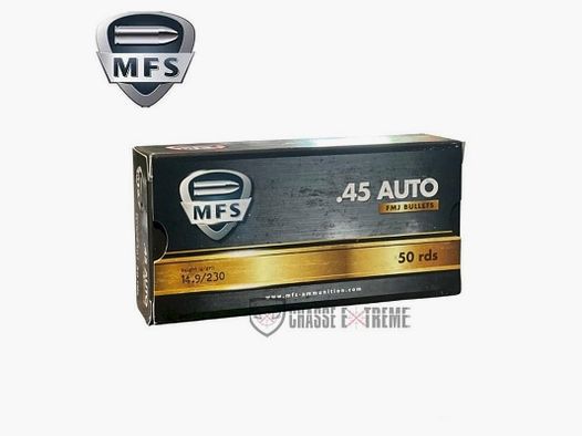 50 Nabojów MFS 230Gr Kal. 45Acp Fmj