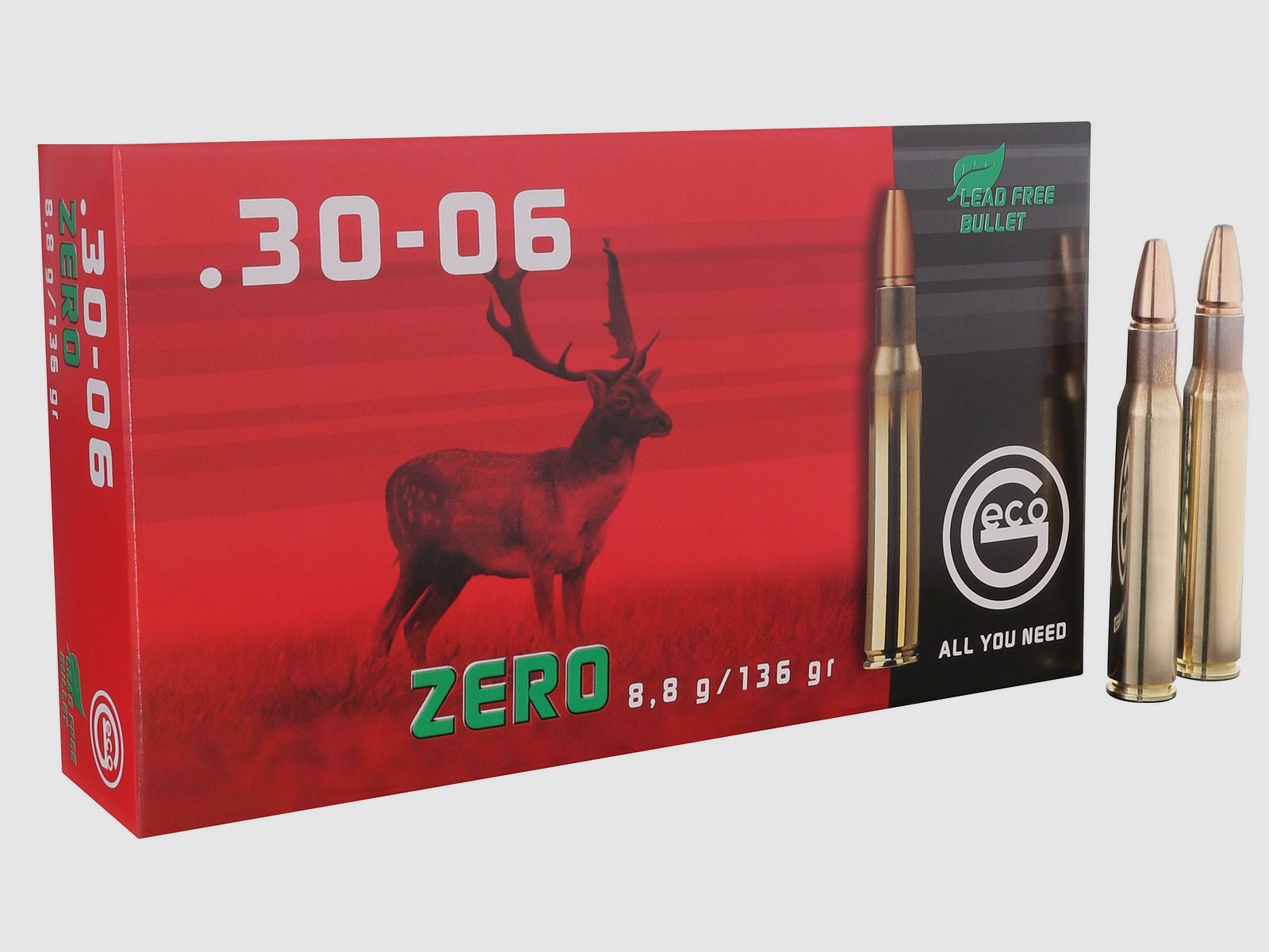 Geco Büchsenpatronen Zero .30-06 Spr. 136 grains
