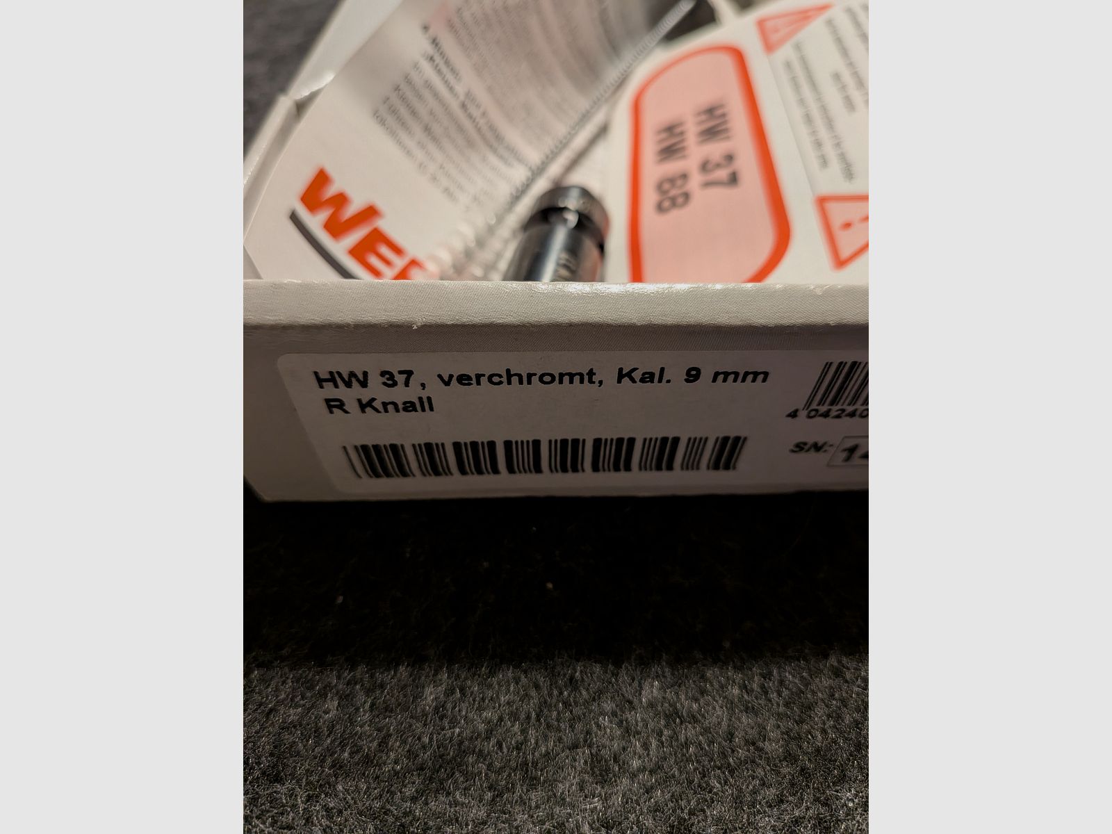 Weihrauch HW 37 Chrom PTB779 Kal.9mm R.Knall + Nowy + Rewolwer strzelający ostrzegawczo