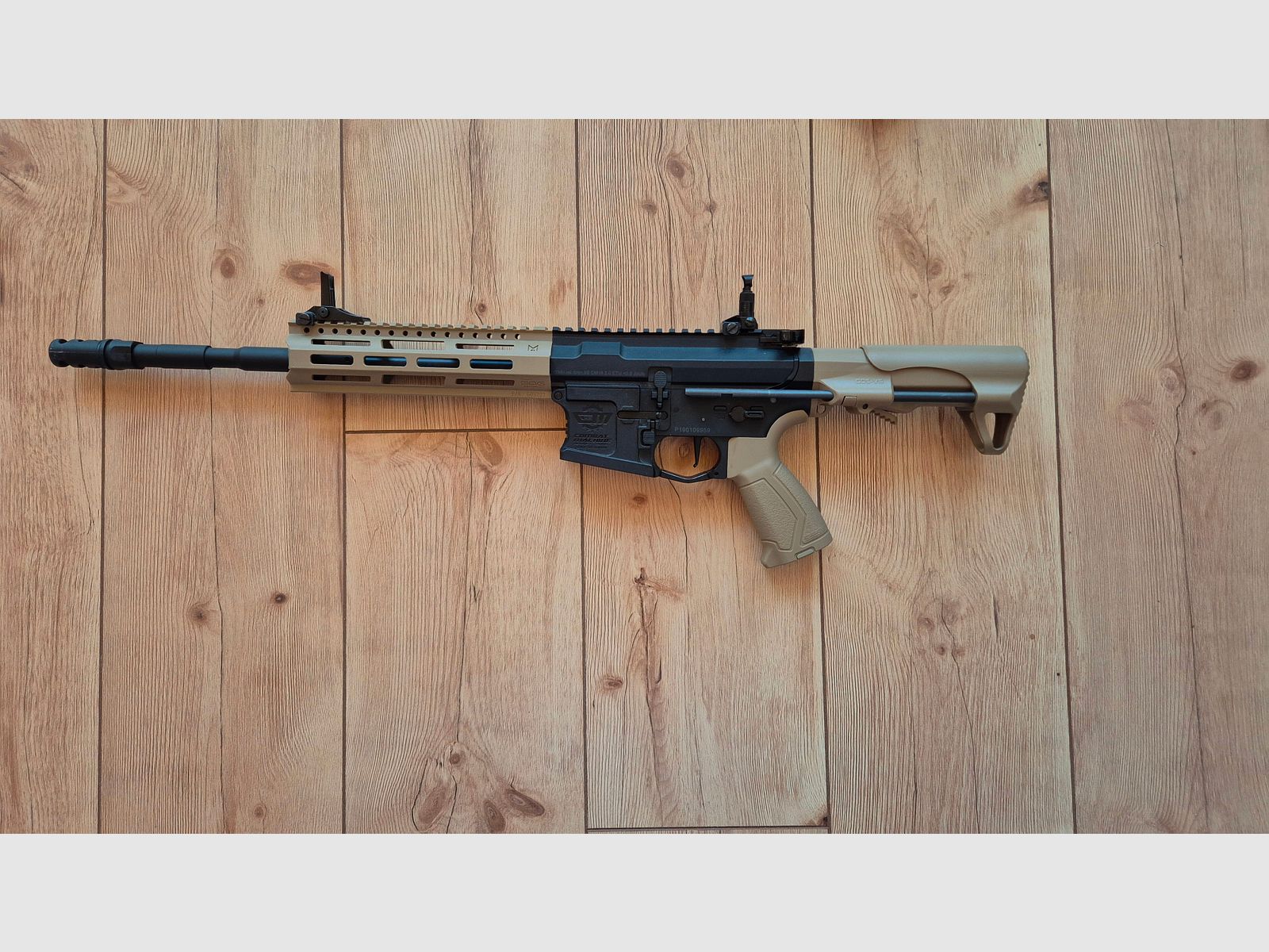 Airsoft Set  CM16 RAIDER L 2.0E in dessert Tan 0,5 Joul
