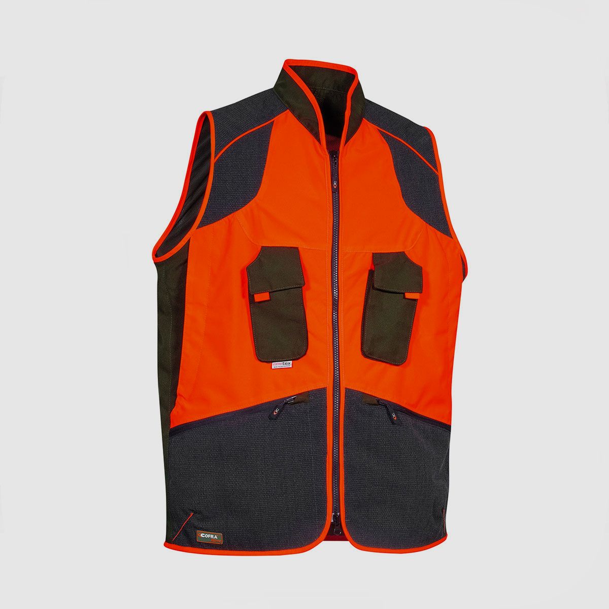 VEST – COFRA® – WULFEN Fango/Black/Orange, image 1 of 7
