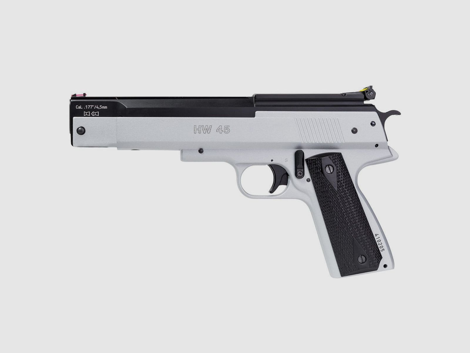 Weihrauch HW 45 Stainless Look Pistola ad aria Cal. 4,5 mm Diabolo