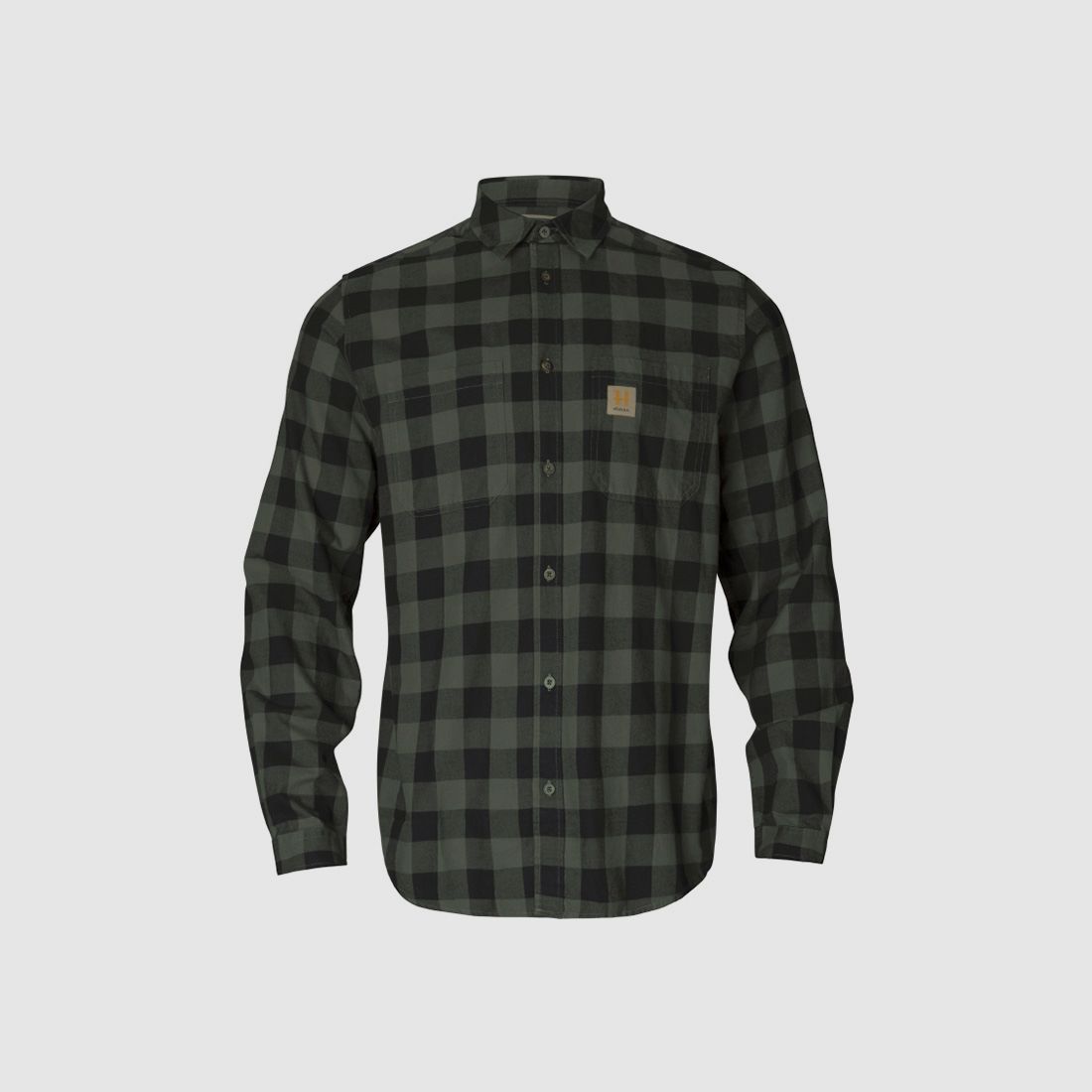 Härkila Scandinavian Shirt Green Check Flanellhemden Herren