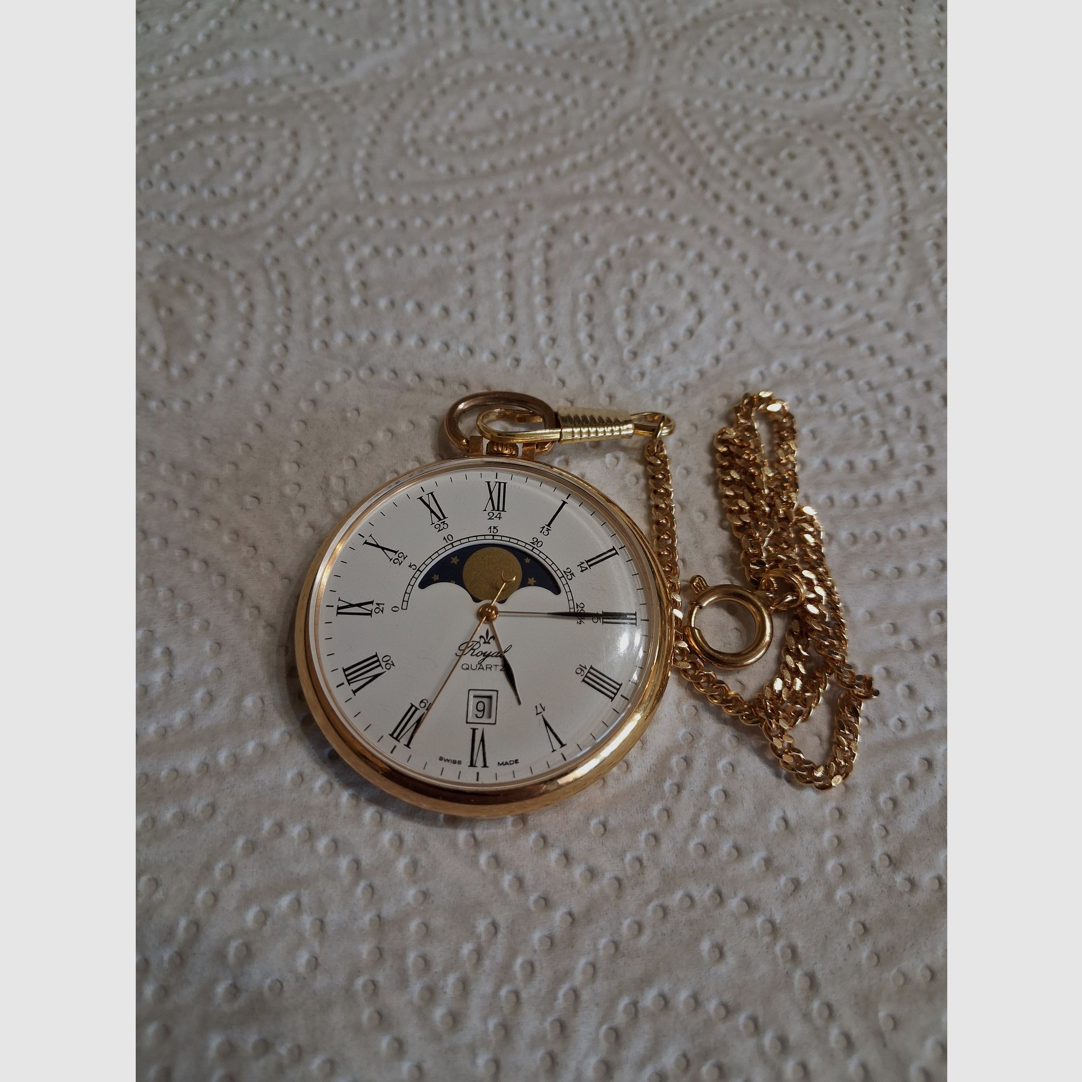 Zakhorloge Royal met maanstand en datumweergave