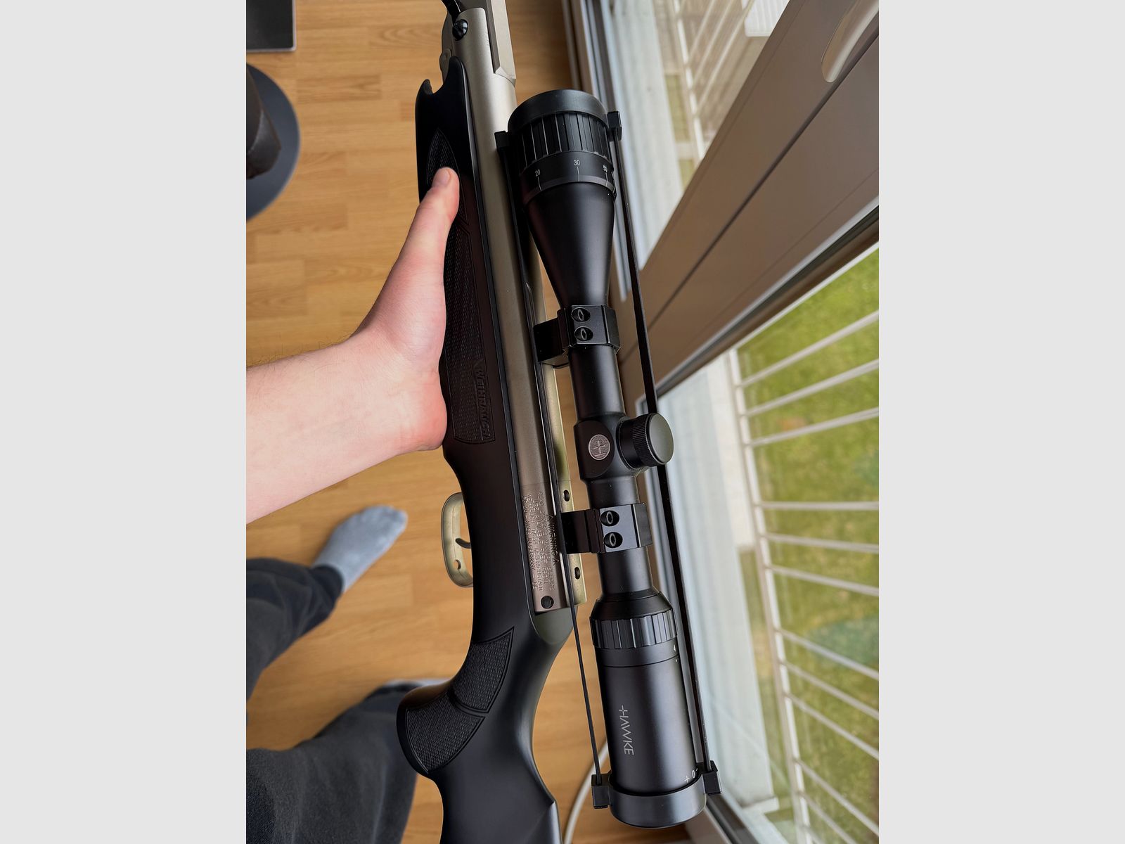 Weihrauch HW 35K F Black Silence – 4.5 mm, incl. silencer & scope + bag