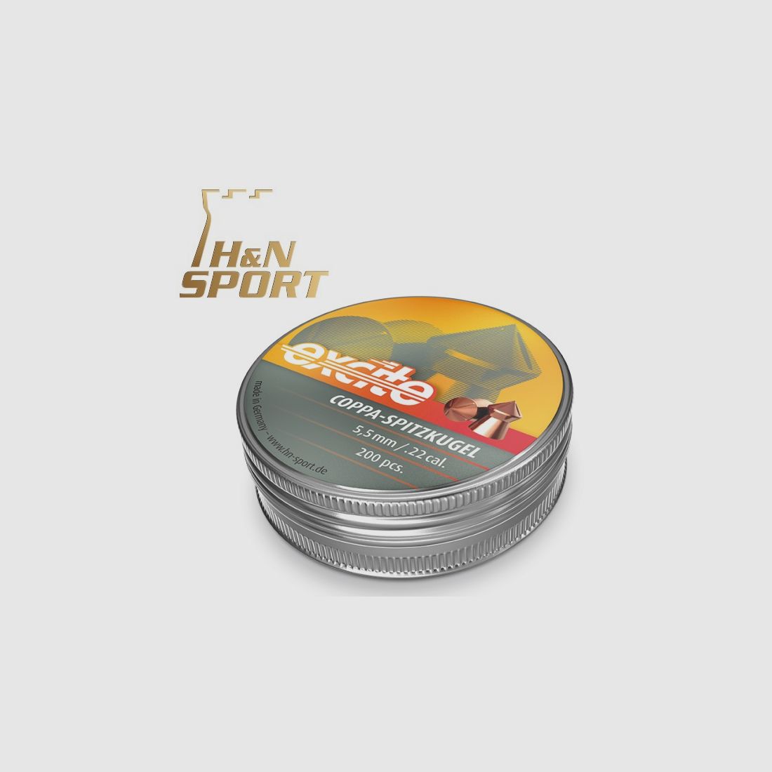 H&N Excite Coppa-Spitzkugel Kal. 5,50 mm. Dose 200 Stk. von 1,04 g.