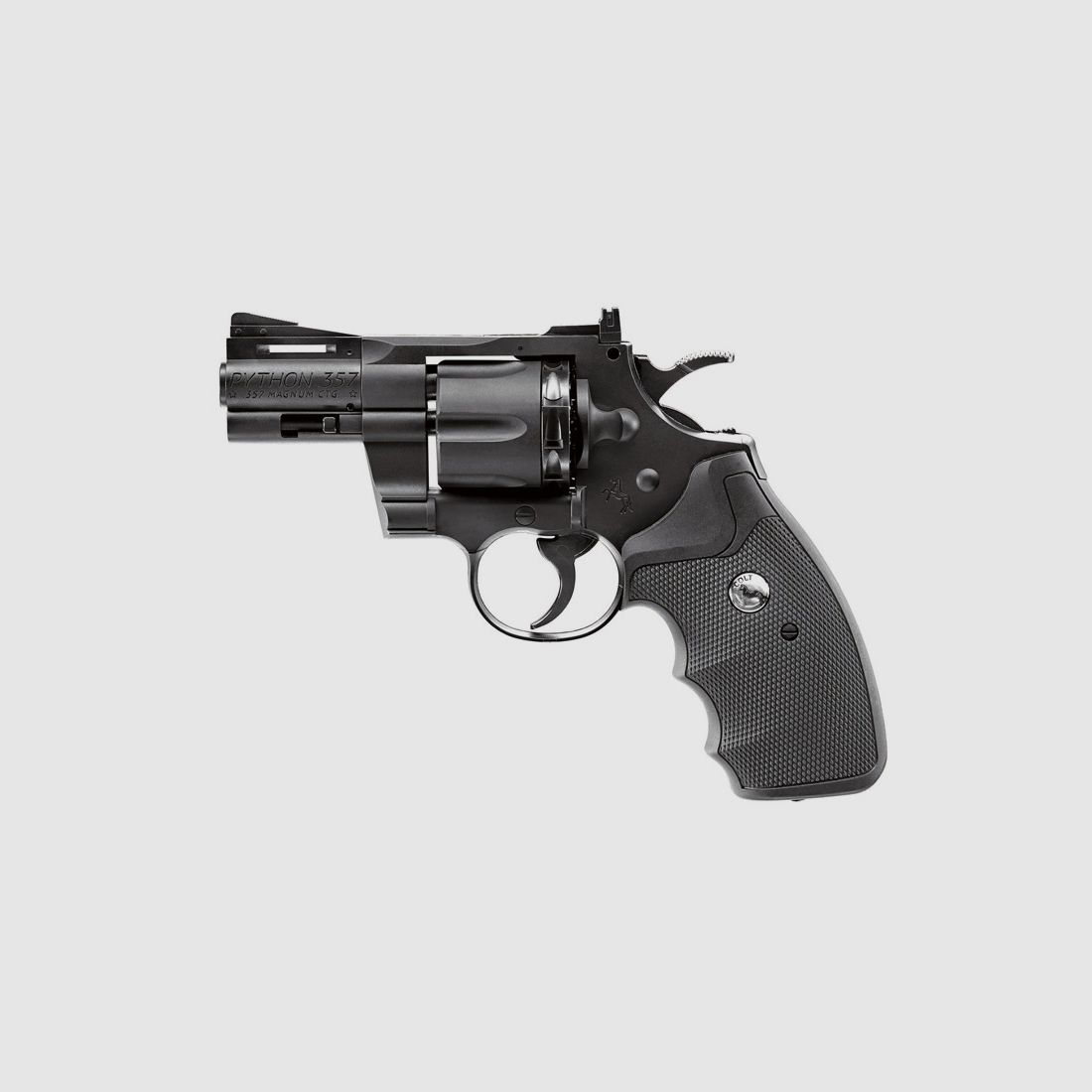 CO2 Revolver Colt Python 357 2,5 Zoll Kaliber 4,5 mm BB und Diabolo (P18)