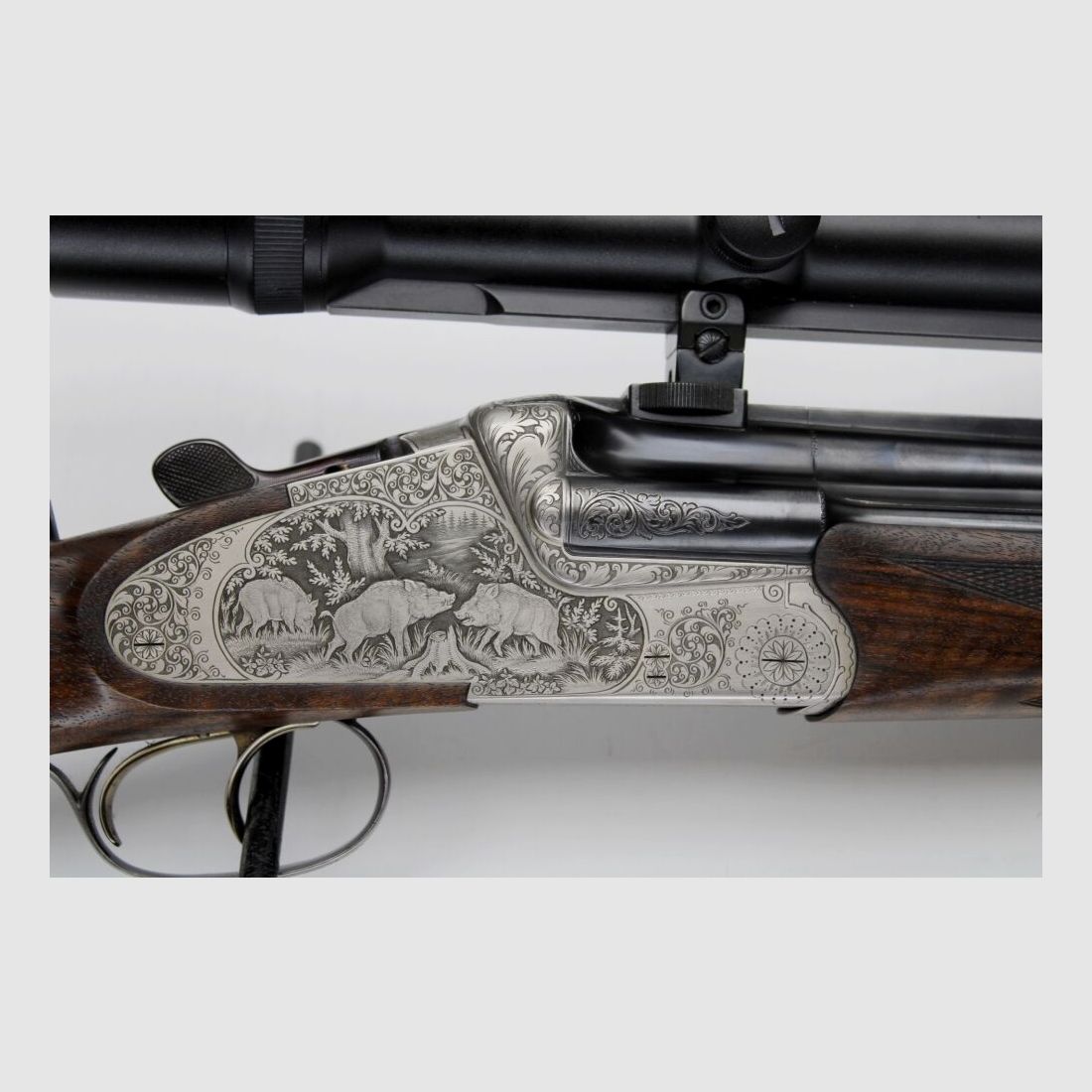 Bockdrilling Heym 35 de luxe avec Swarovski Habicht 2,5-10x56 LP et munitions 20/76;9,3x74R;5,6x52R