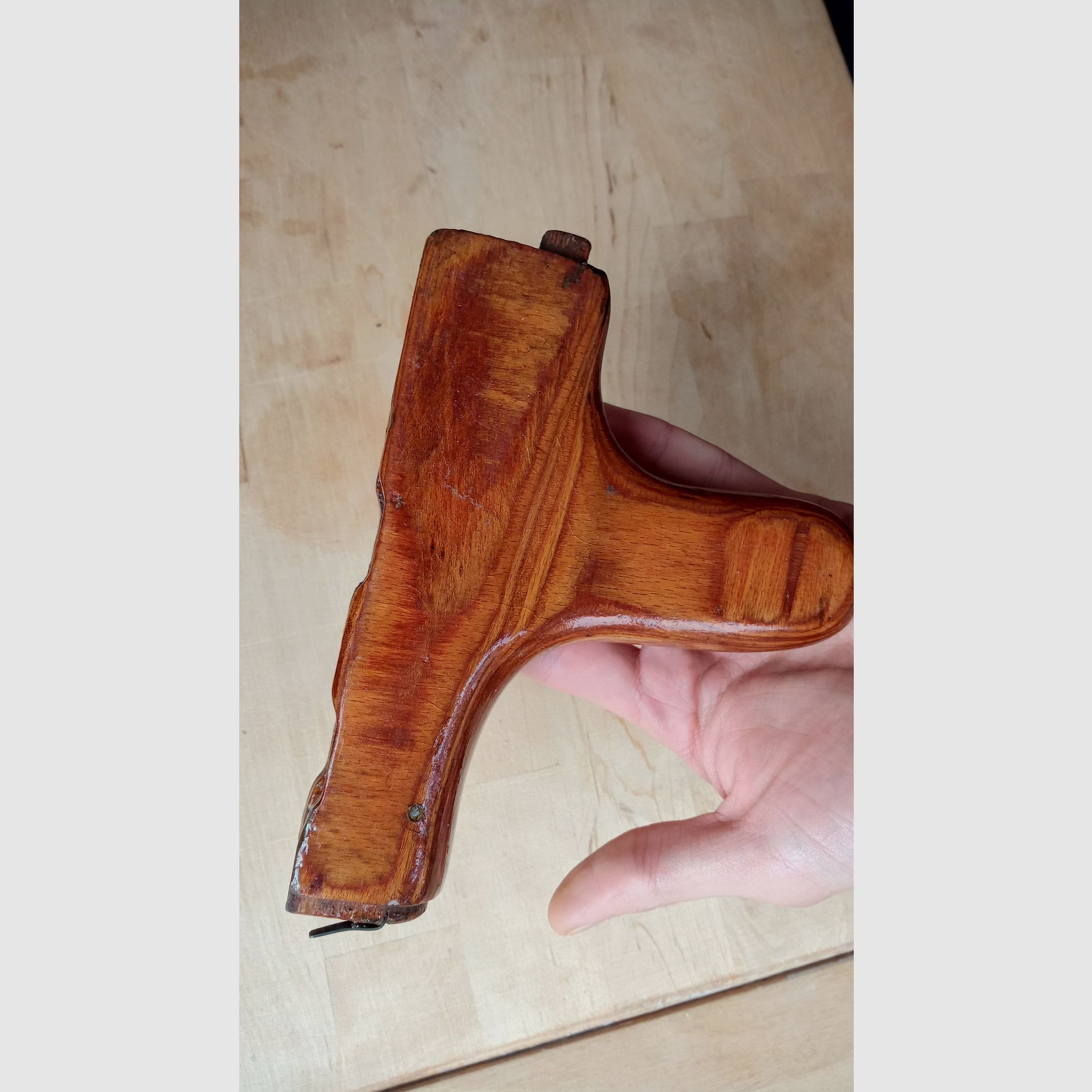 #1 Romanian AKMS lower handguard s.g. donkey-dick (Uluc) for underfolding stock laminated wood Romy Dong PM md.65