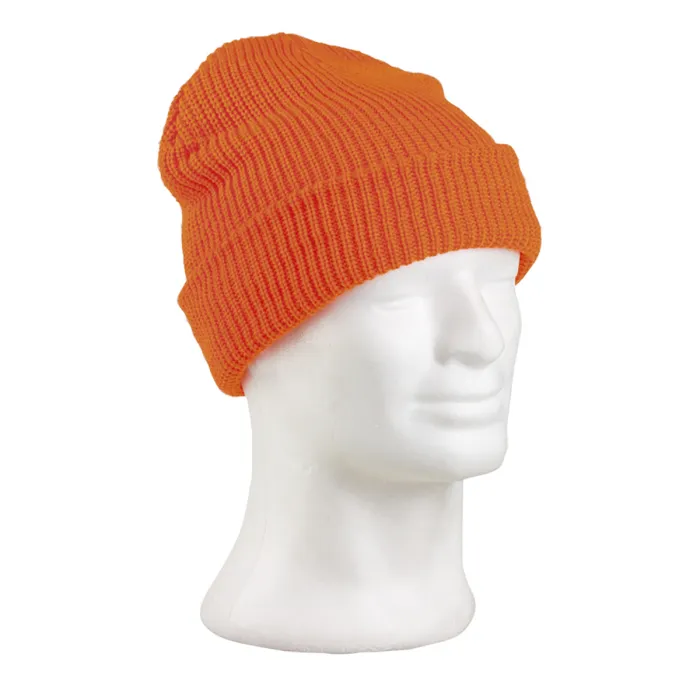 Roll beanie orange - polyacrylic - one size
