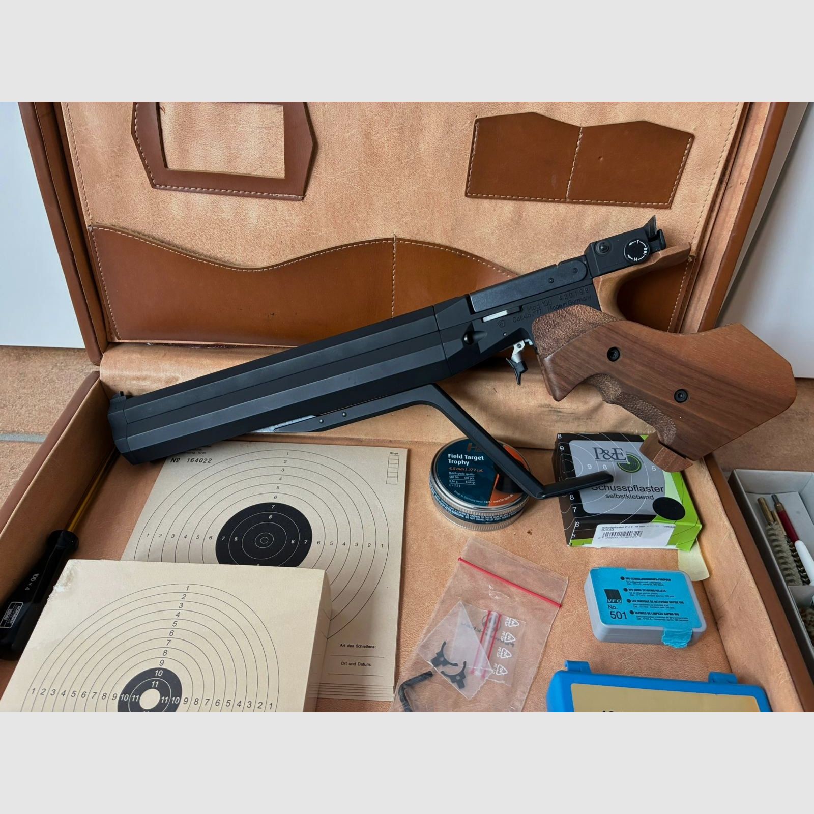 Feinwerkbau Mod.100 pistola de aire set completo