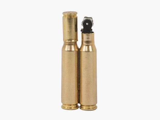 Feuerzeug in Patronenform Kaliber 7,62 Ă— 51 mm NATO .308 Winchester blinde Originalpatrone nachfĂĽllbar handgefertigt (P18)