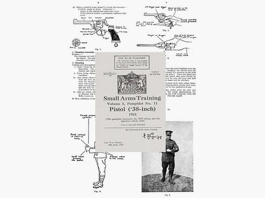Nachdruck englische Ausbildungs-Vorschrift für Webley-Revolver Cal. .38