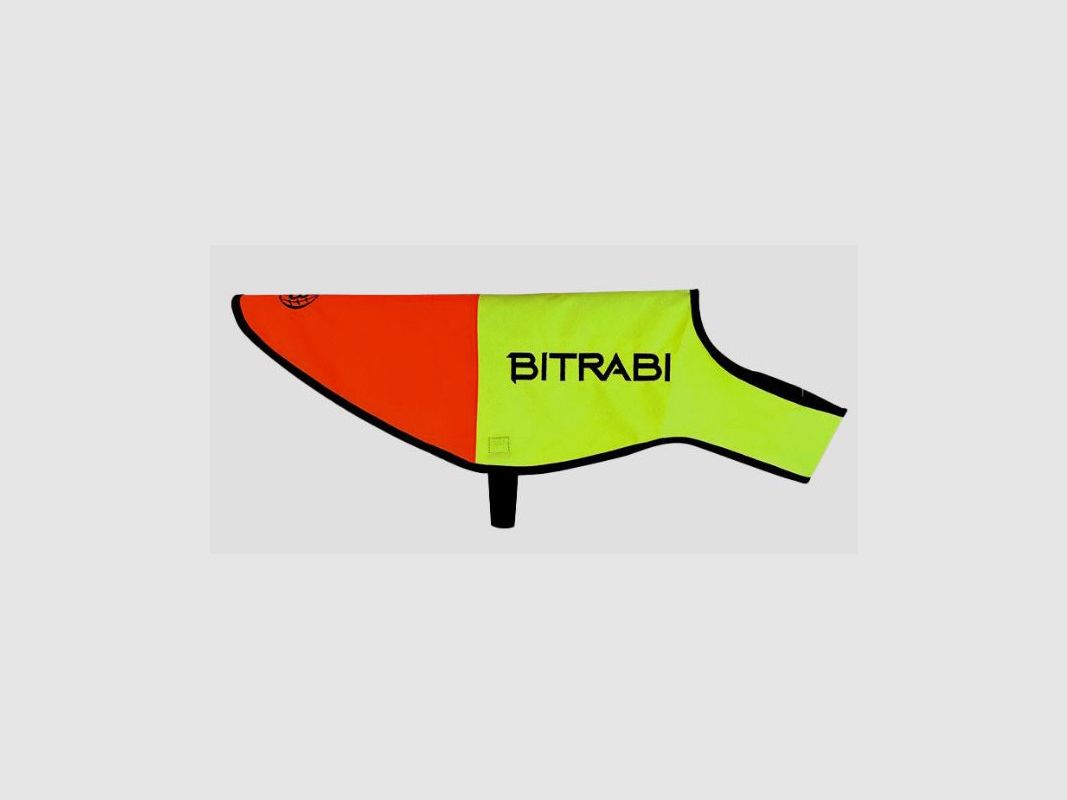 Sichtbare Hundejacke gelb und orange fluoreszierend Art. SECURDOG BITRABI, Bild 2 von 4