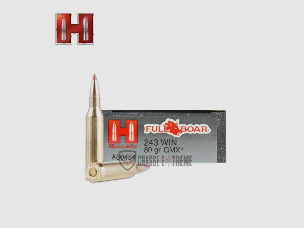 20 nabojów HORNADY Full Boar 243 Win 80 Gr Gmx
