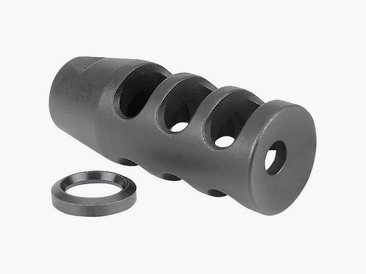 MIDWEST INDUSTRIES AR-15 MUZZLE BRAKE 5.56 BLACK 1/2-28 THREADS