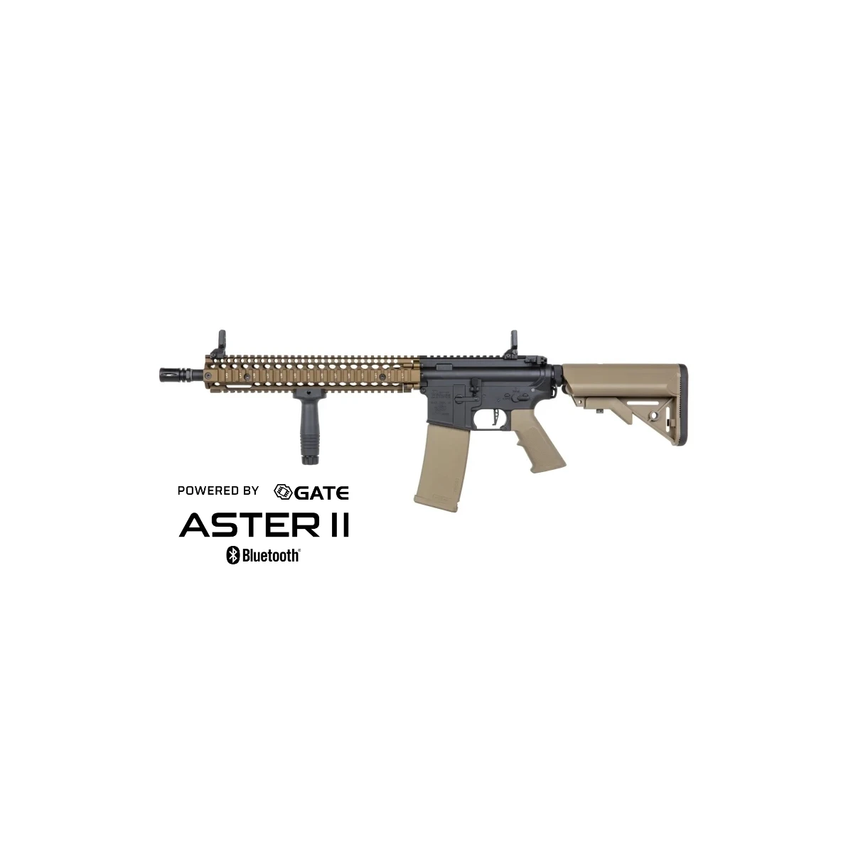 SA Daniel Defense® MK18 Block II (SA-P26 PRIME™ Aster II ETU BLDC™) Karabin Airsoft Wolno od 18 – Chaos Bronze -F-