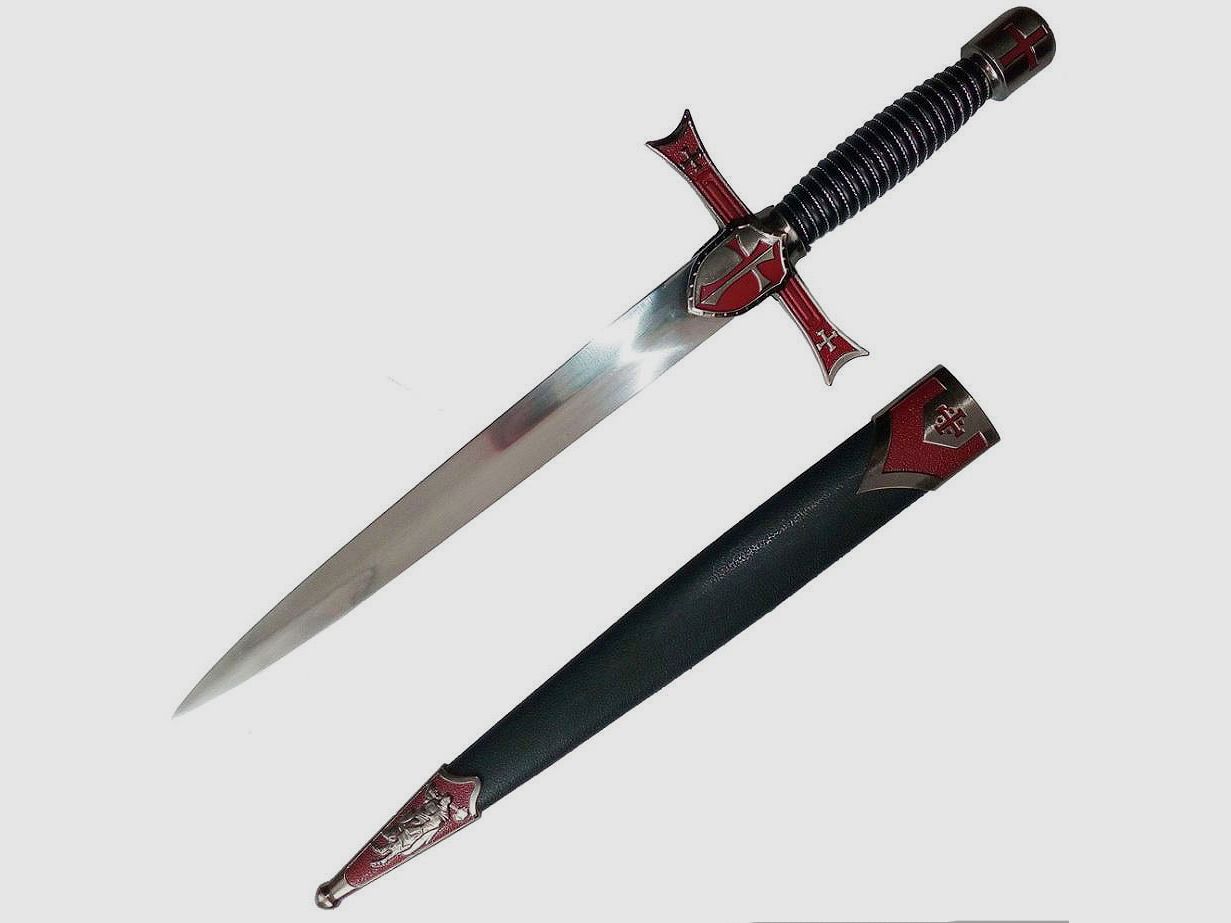 Templar Film Dagger with Decoration