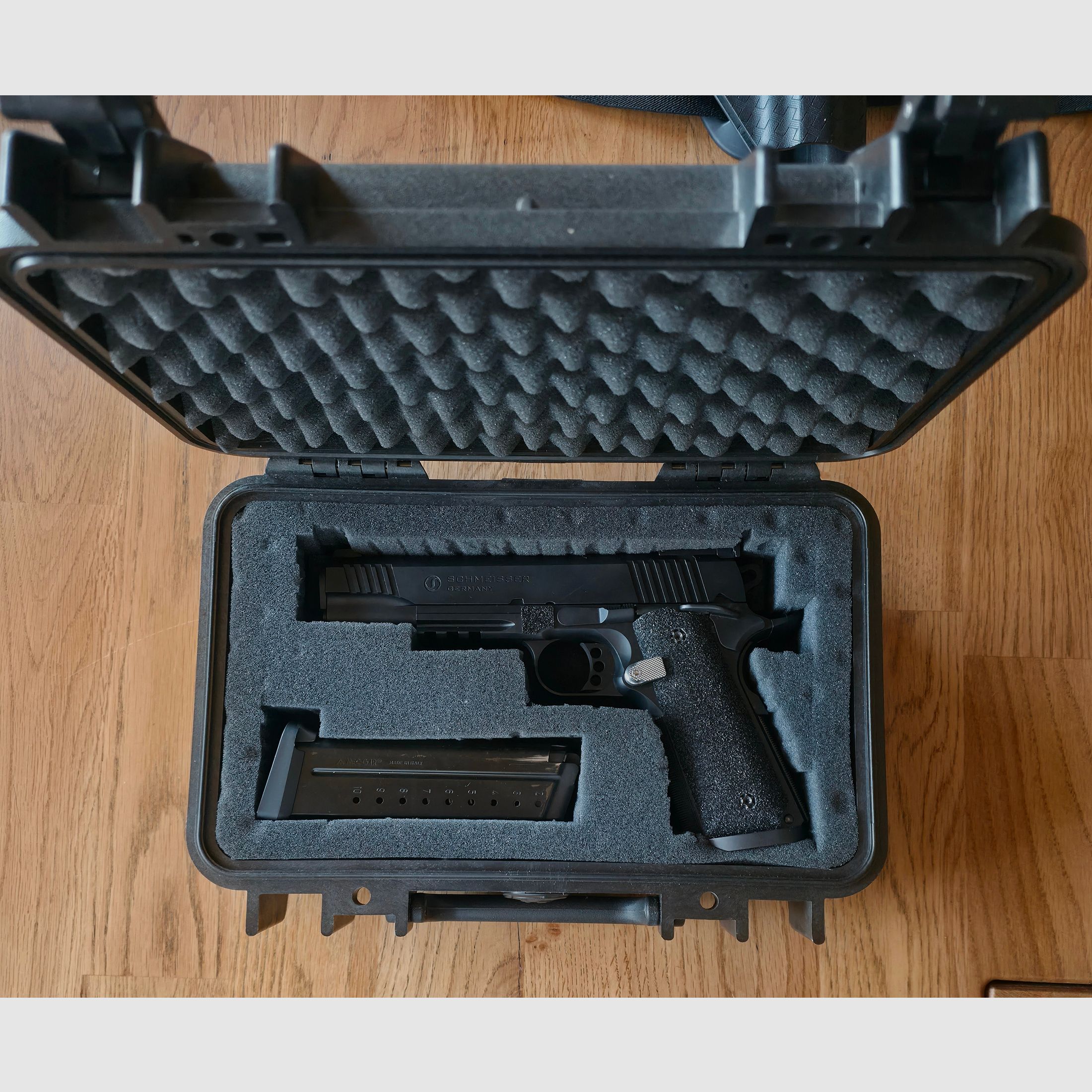 Schmeisser 1911 Hugo 5" 9mm – Paquete completo: BDMP y listo para caza – Estado excelente, imagen 3 de 6